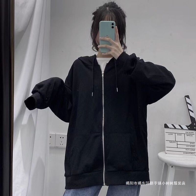 早秋卫衣外套女2025春秋款新款连帽宽松休闲开衫薄款运动加绒上衣|undefined