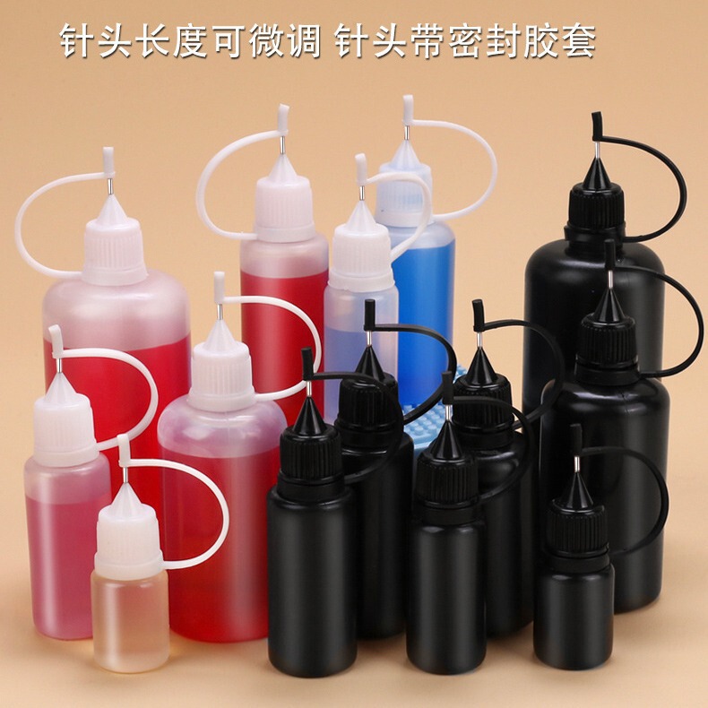 Spot wholesale pinhole cap bottle essential oil liquid nail glue small Hole pointed nose bottle oil injection plastic sub-bottle pointed nose bottle Spot wholesale pinhole cap bottle essential oil liquid nail glue small Hole pointed nose bottle oil injection plastic sub-bottle pointed nose bottle