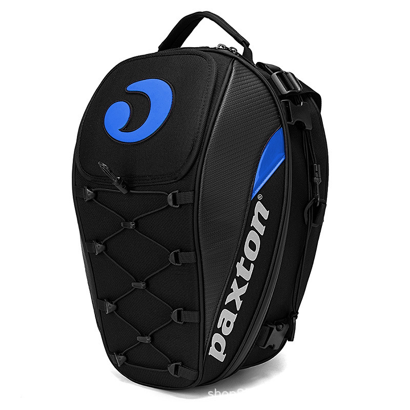 Bolsa de casco de asiento trasero de motocicleta de gran capacidad de viaje mochila de hombro mochila trasera a prueba de agua equipo de caballero