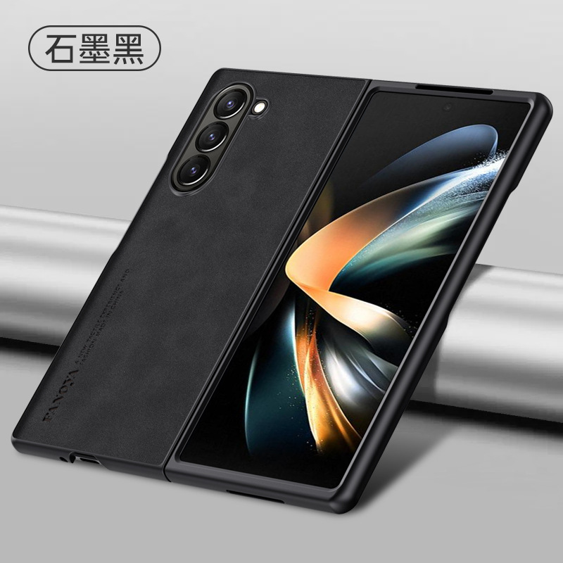 Samsung zfold7 携帯電話ケース折りたたみスクリーンレザーテクスチャソフトシェル Galaxy Z Fold3 ビジネス保護に適したシープスキン|undefined