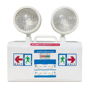 Double-headed emergency lighting fire lamp export emergency double-headed adjustable marker lamp exit