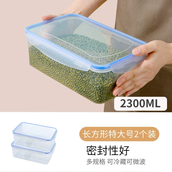 Rectangular, extra large, big, 2300 ml