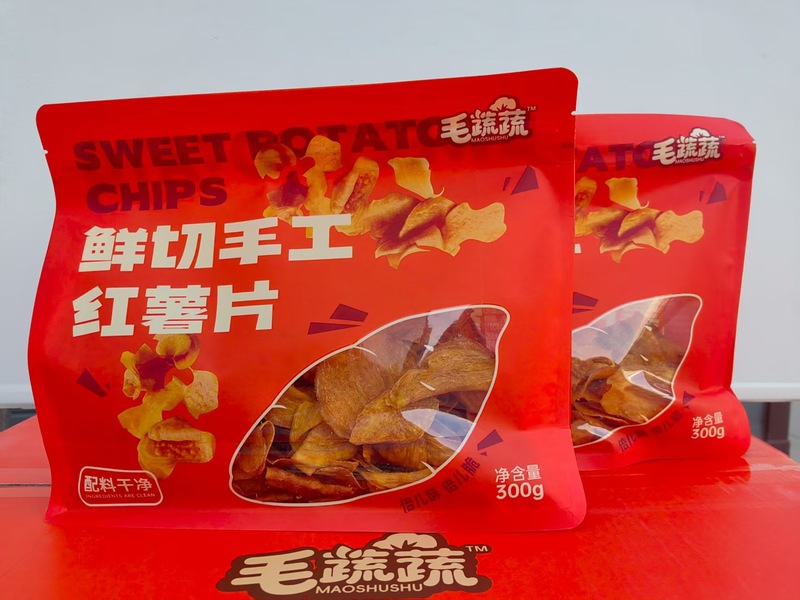 毛蔬蔬烤芝香瓜片油炸零食鲜切手工红薯片300g红薯片地瓜干|undefined