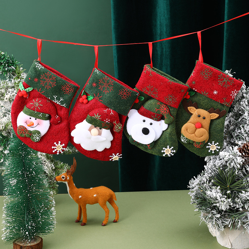 36g Weight Hanging Ornaments Event & Party Supplies 1 Piece Quantity Party, Festival Occasion Nonwoven Material Christmas Festival Santa Claus, Christmas Socks, Snowman Pattern Cartoon Style, Cute Style Christmas Cartoon Style Cute Santa Claus Christmas Socks Snowman Nonwoven Party Festival Hanging Ornaments 5