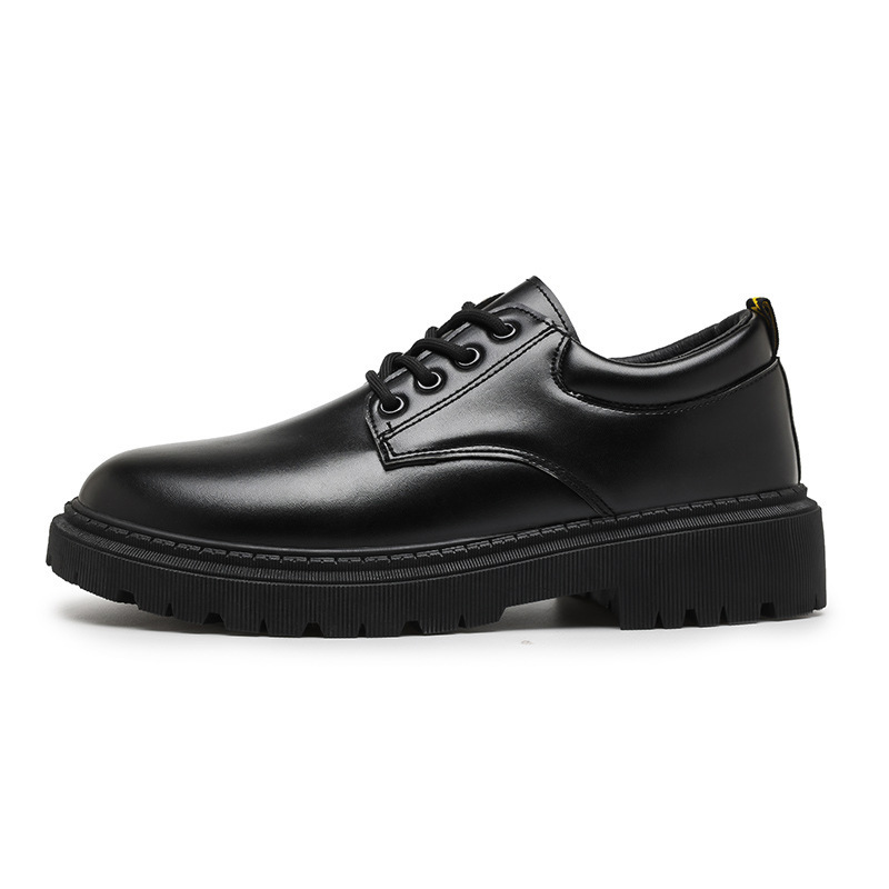 Otoño nuevos zapatos de cuero hombre casual zapatos de derby vestido de negocios boda novio pies anchos trajes de estilo de puerto zapatos de moda