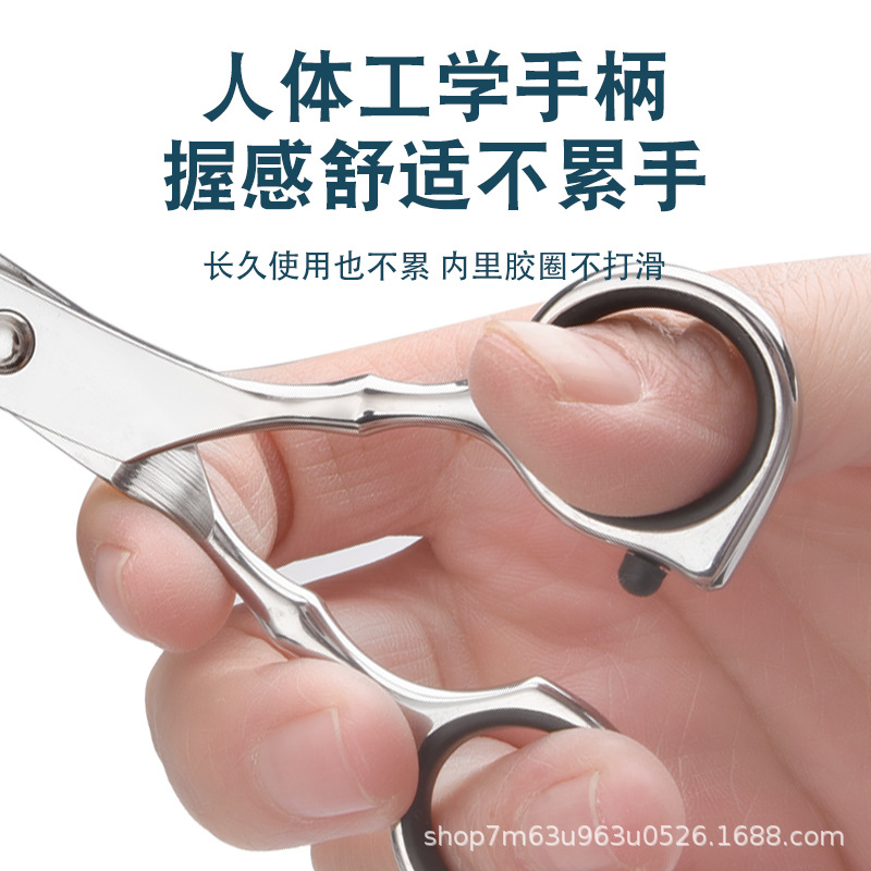 Tijeras de peluquería profesionales de acero inoxidable – juego para corte, flequillo y afinado, uso doméstico y profesional, al por mayor
