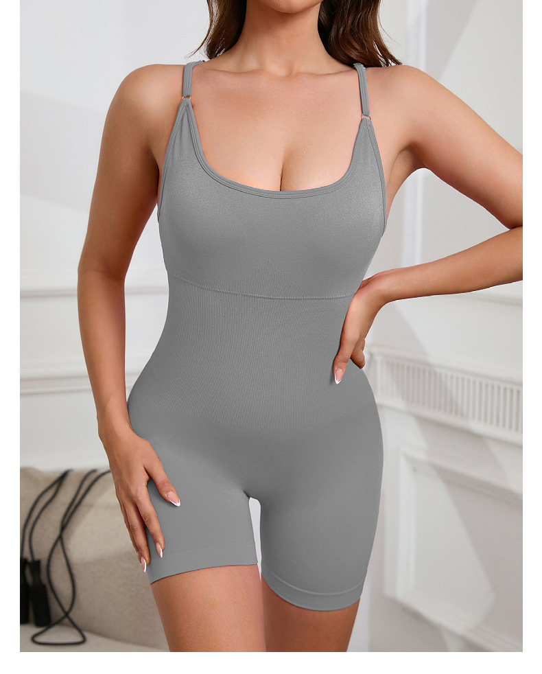 172g Weight Sports Dress Dresses Type Chemical fiber blending Fabric Type Bodysuits Tops Type Gym Occasion Butt Lift Function Fitness Style 22-Color Seamless Yoga Clothes Sexy Beauty Back One-Piece Jumpsuit Fitness Sportswear Women's Bombshell 10