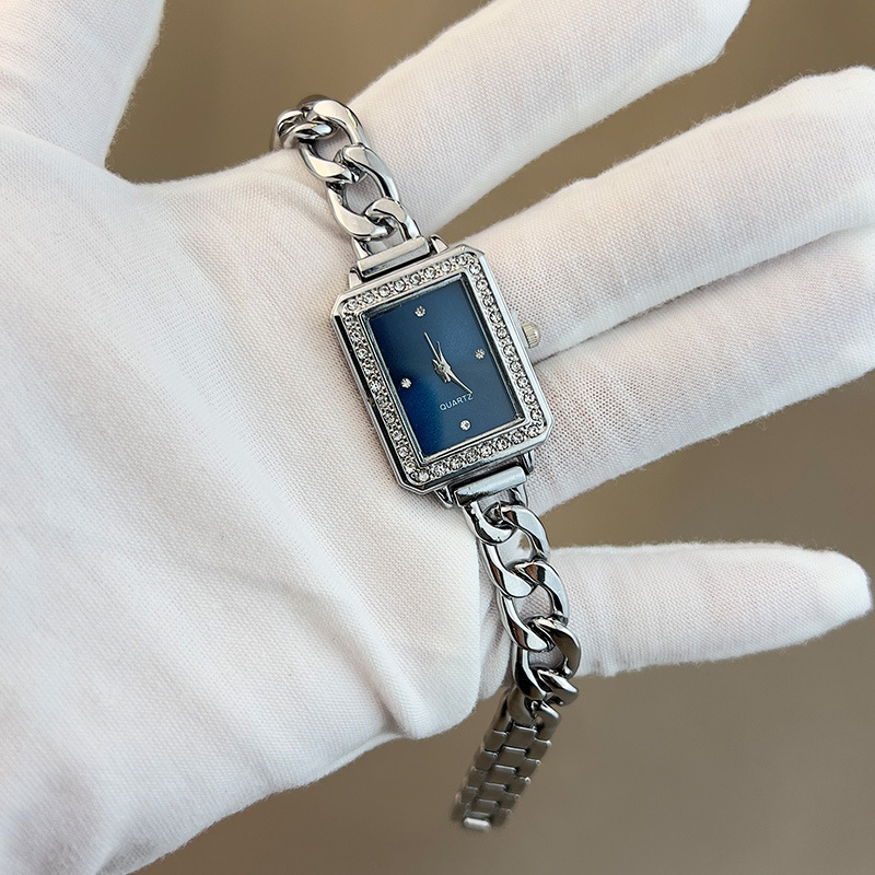 50g Weight Ordinary Glass Mirror Material Alloy Strap Material Watch Classification Pointer Display Type Single Folding Buckle Buckle Style Rectangle Dial Shape Daily Occasion Quartz Movement Geometric Pattern Women's Gender Simple Style Style Simple Style Geometric Single Folding Buckle Quartz Women's Watches 7