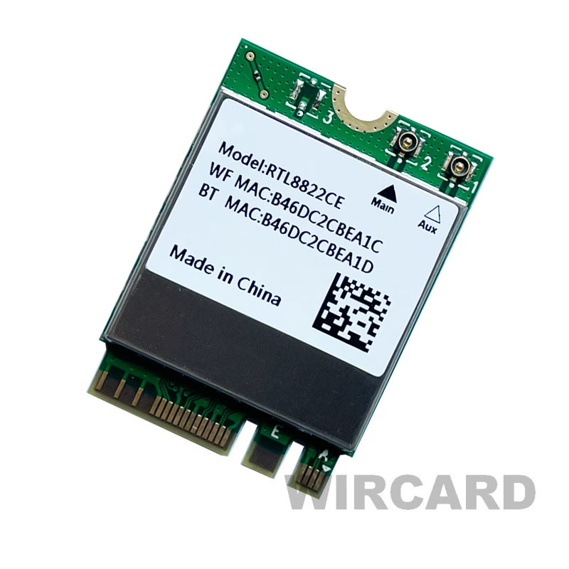 Встроенная беспроводная сетевая плата RTL8822CE 2,4/5 ГГц, гигабит, Wi‑Fi и Bluetooth 5.1, NGFF M.2 для ноутбука/промконтроля