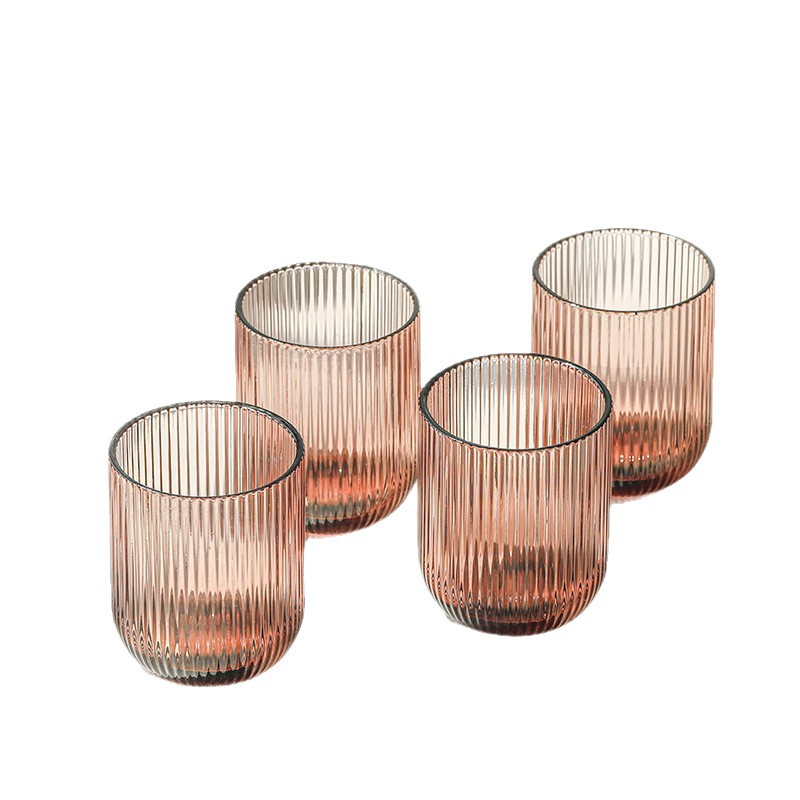 Nórdico simple de color sólido vidrio vertical taza de lavado de boca un hotel de tres boca taza de cepillo de dientes taza de cepillo de dientes