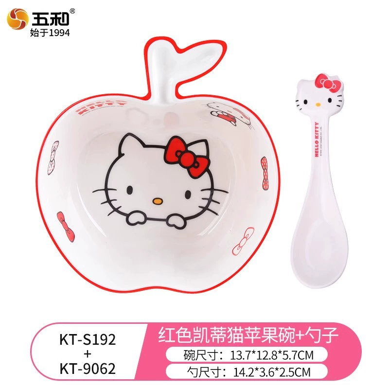 Детская мультяшная миска, ёмкость 400 мл, детские рисунки (Hello Kitty, B.Duck, Unicorn)