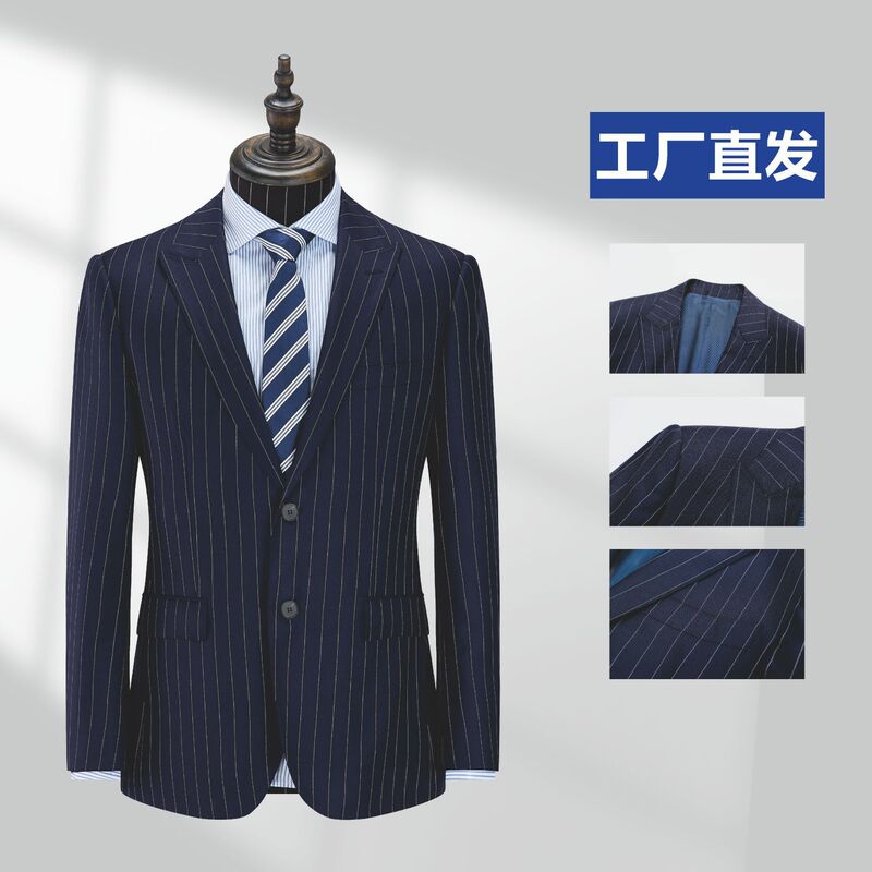 High-End Men's Suit, 50% Wool, Slim-Fit Jacket, Groomsmen and Groom Business Attire