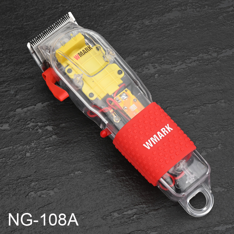 WMARK Transparent Hair Clipper Oil Head Electric Razor Hair Cutter NG-108 Hot Selling Charging Barbershop Cross-border