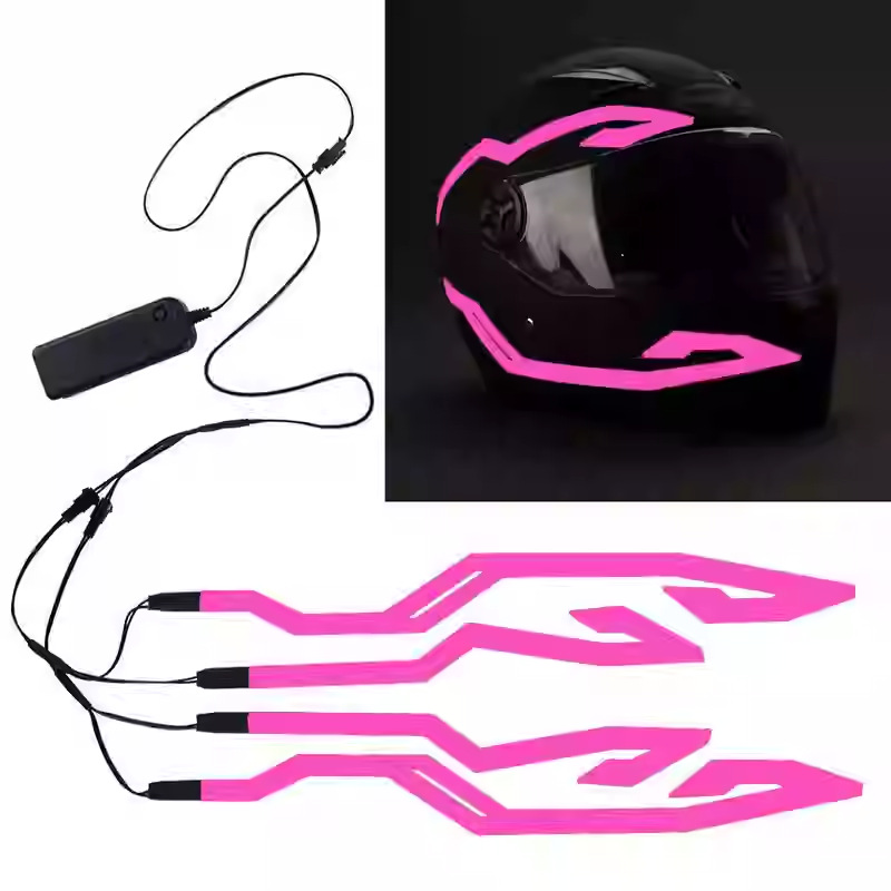 LED Helmet Light Strip EL Cold Light Strip Luminous Helmet Modified Motorcycle Night Light Strip