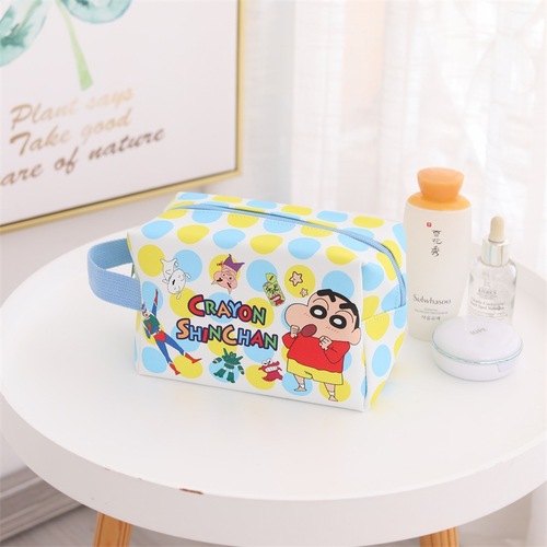 Creative Water Monster Crayon Shin-chan Student Stationery Pen Case Fashion Travel Hand Carry Three-Dimensional Toiletry Cosmetic Bag
