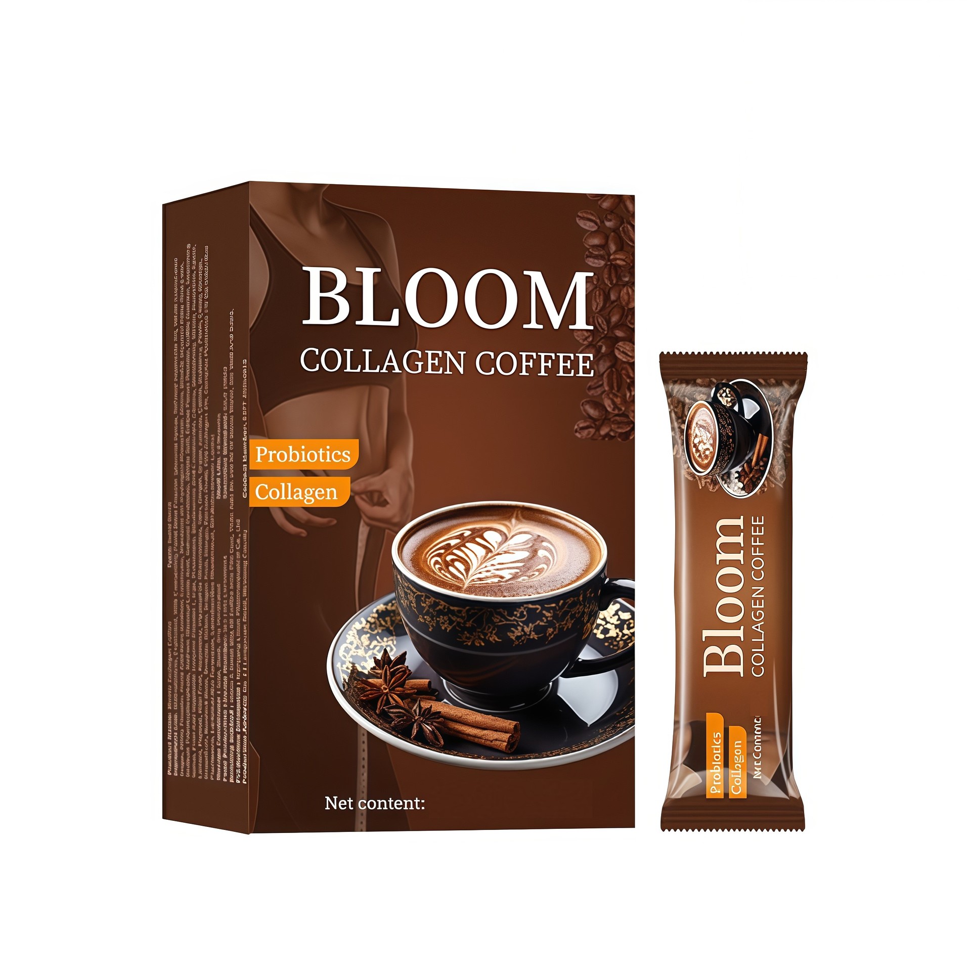 Glutathione Collagen White Coffee Mix 100g Sugar Free Instant Beauty Coffee Drink in use