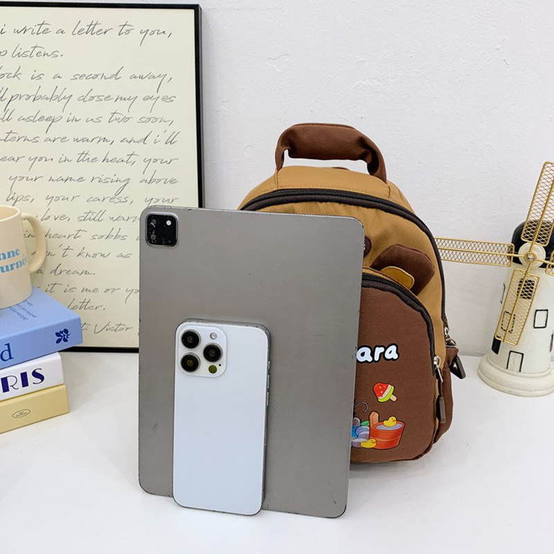 Kapibala nueva mochila escolar para niños de jardín de infantes, niños y niñas, reducción de la carga de ocio, mochila ligera, bolsa de bocadillos de salida