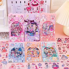 漫画少女アニメーションステッカークリエイティブドレスアップステッカーかわいい女の子 Guka 装飾セットハンドブック素材ステッカー
