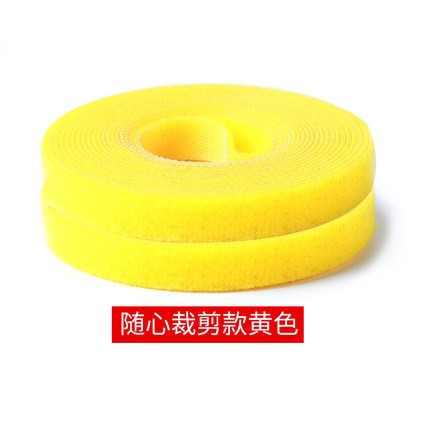 Velcro cable tie nylon auto-adhesivo gancho lana mismo cuerpo de datos Cable de gestión de cable Dispositivo de unión de la planta de Velcro espalda con espalda cinturón de unión