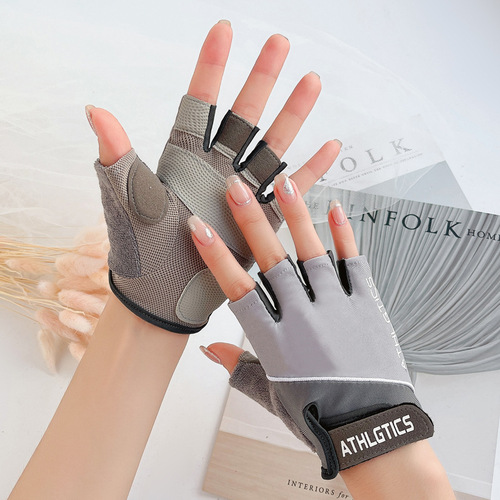 Sports cycling gloves women's half-finger non-slip wear-resistant horizontal bar anti-callus gym anti-callous thin breathable outdoor
