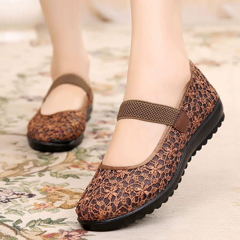 Slip-ons, summer footwear, shoes, sandals for mother