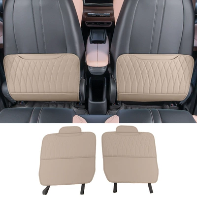 Pad Seat Back Anti-Dirty Protective – Chair back anti-kick pad - byd-seat-anti-kick-pads-milk-tea-brown-two-pieces
