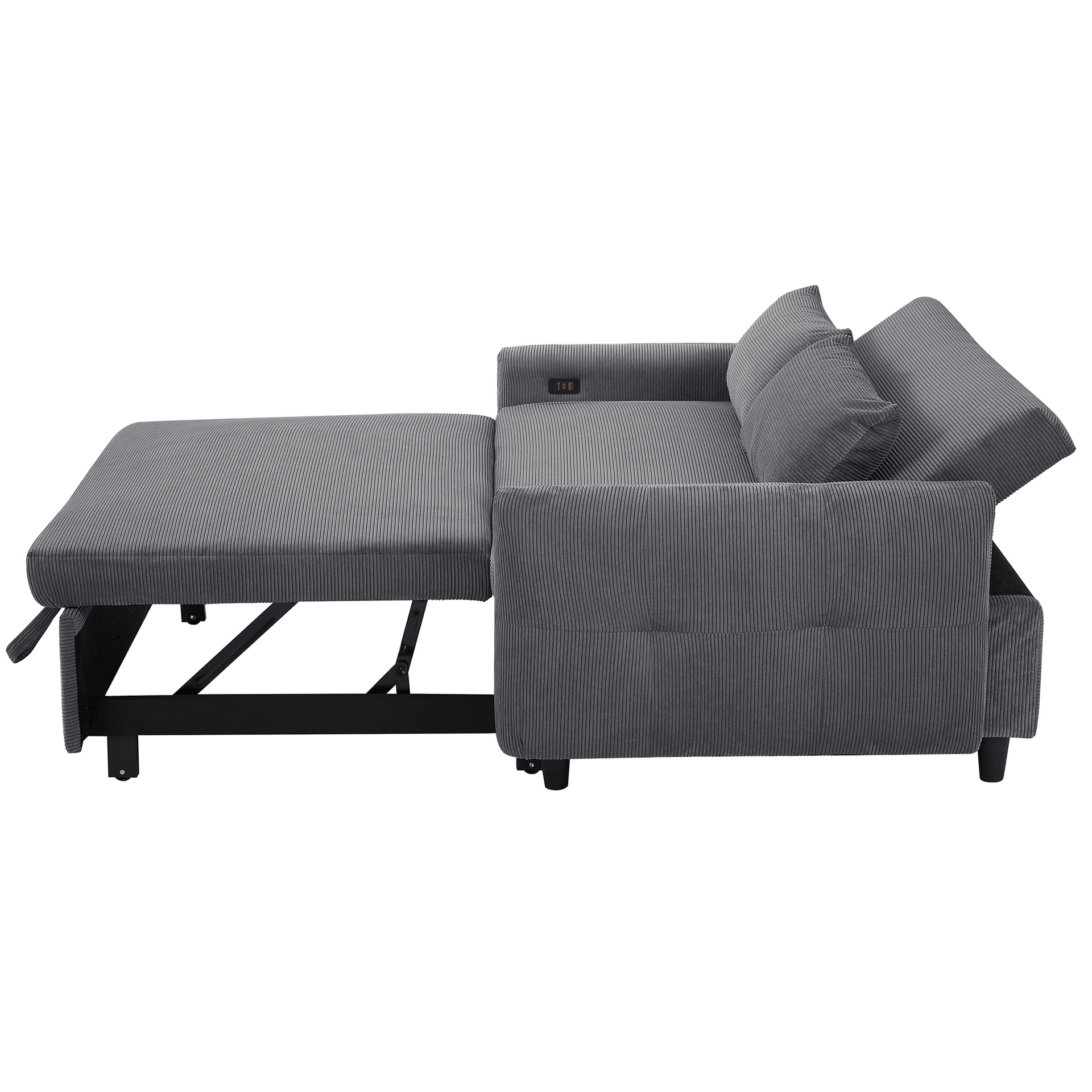 Casa pequeña sala de estar dormitorio plegable invisible sofá princess beige tecnología impermeable tela de terciopelo función sofá cama