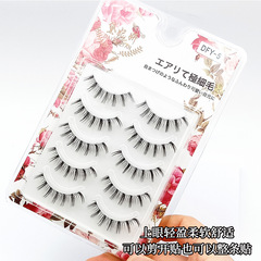 False eyelashes with transparent thin stems, natural and soft, long-lasting, set of 2 for wholesale - Dai Fei Yan Little Demon Eyelashes DFY-5