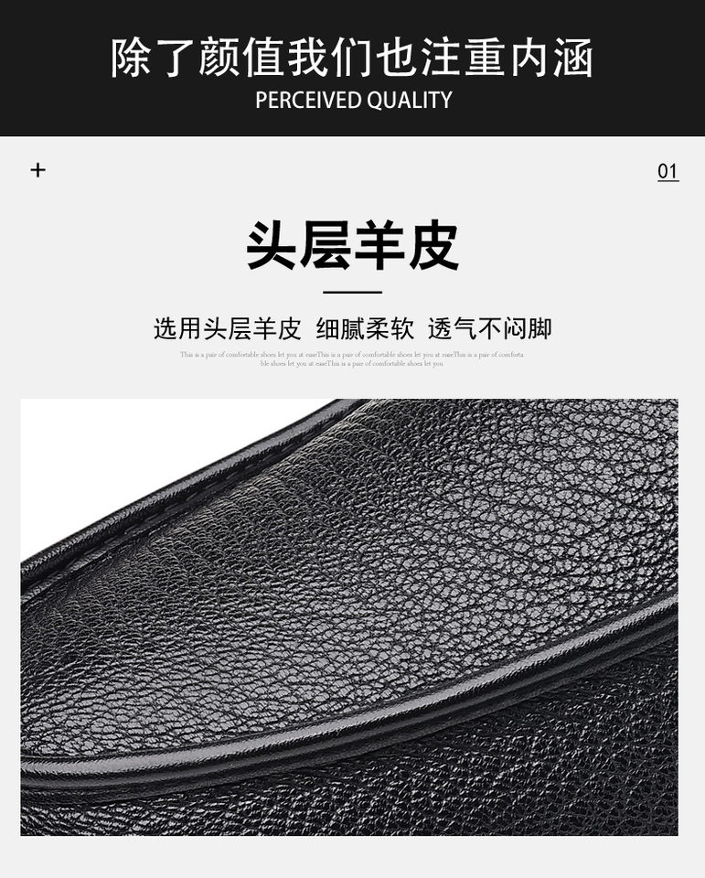 Giày lười nam da cừu mềm kiểu mới, giày slip-on đế bệt mũi tròn thoáng khí — Màu đen chi tiết 10