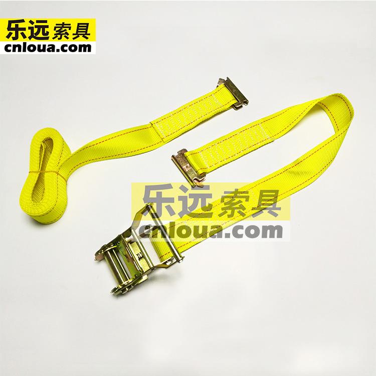 美标厢车E形扣捆绑带 工厂生产 2”ratchet strap with E fitting