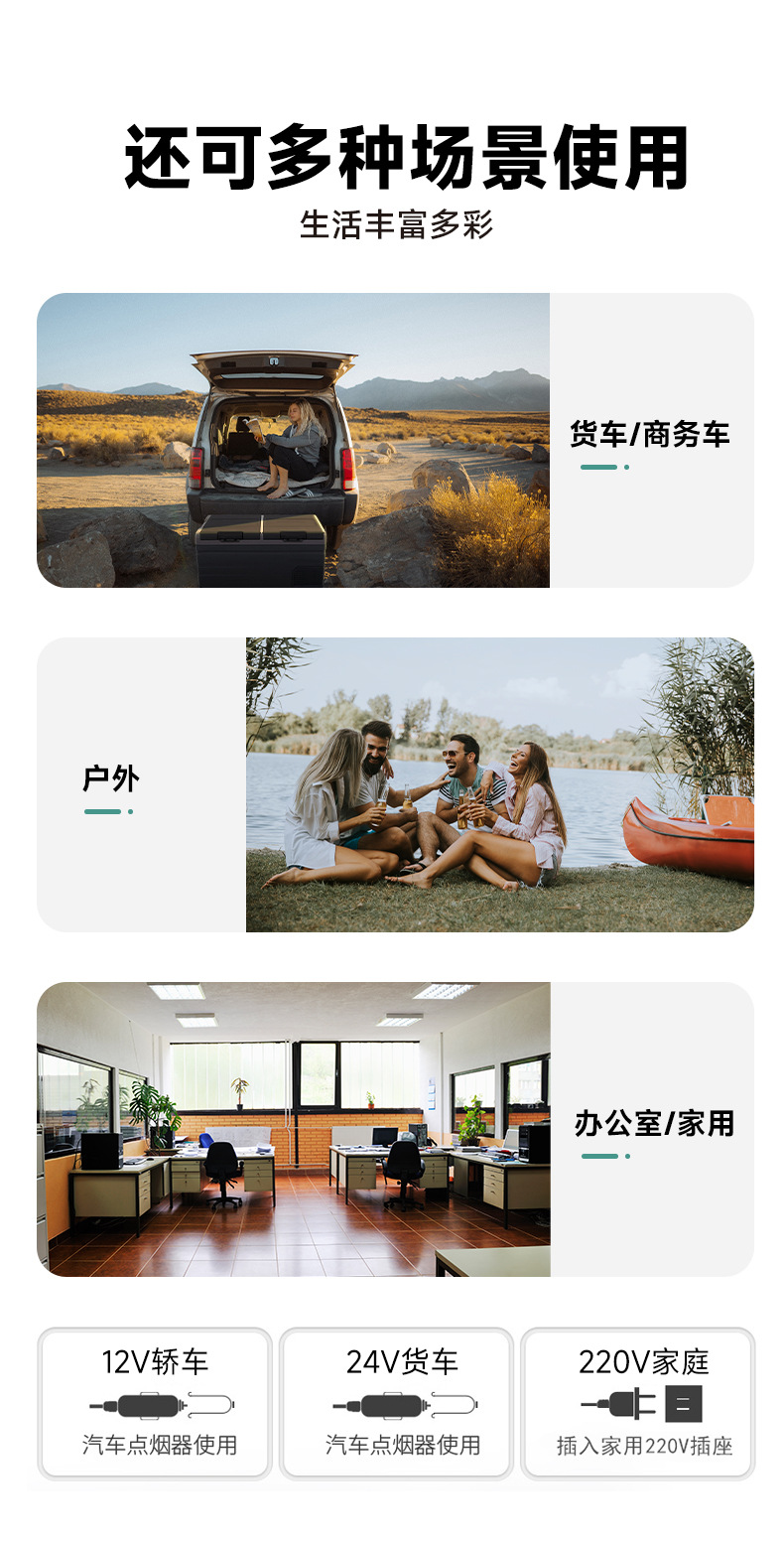 Ice Tiger Compressor Car Refrigerator Car Home Dual-use Refrigeration 12v24v Portable TW75 Dormitory Mini Refrigerator