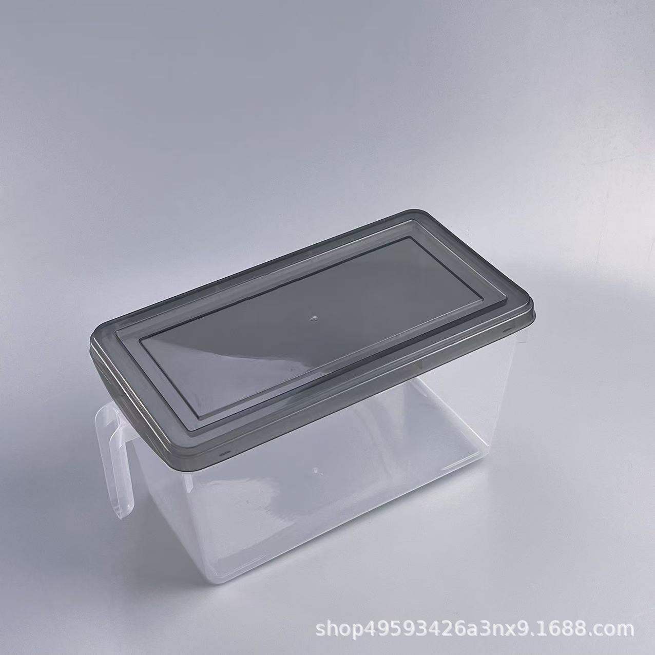 Five-color Japanese-style transparent rectangular plastic food frozen storage box factory direct printing label labeling box