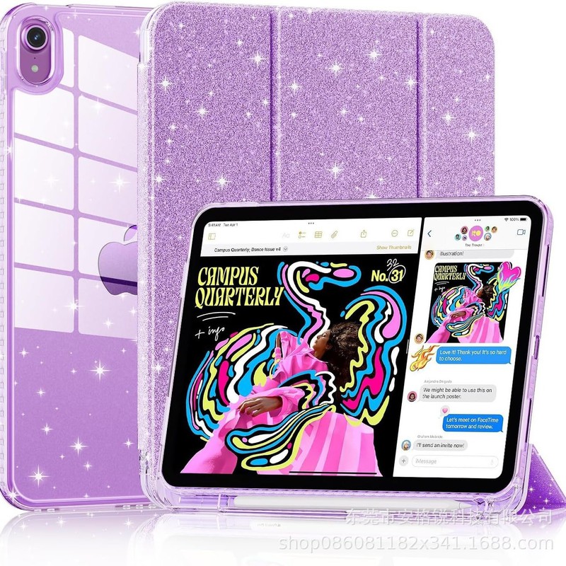 グリッターアクリル落下防止 Apple タブレットケース ipad 保護カバー保護ケース TPU 曲げ防止 ipad10 に適しています|undefined