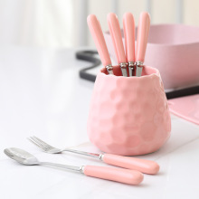 创意可爱水果叉陶瓷不锈钢水果签甜点叉家用儿童小叉子套装吃新款