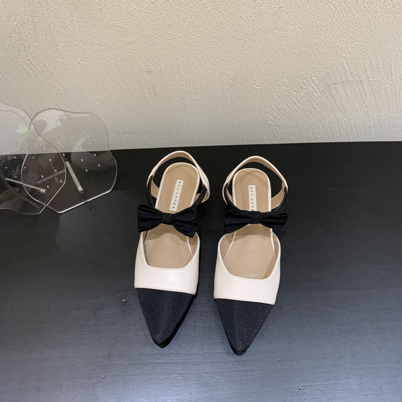 new fashion bow pointed Mary Jane shoes nihaostyle clothing wholesale NSHU69790