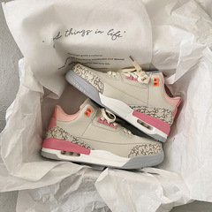 chic Hong Kong style rice noodle air cushion sneakers for women 2022 spring student lightweight basketball running shoes ins trend