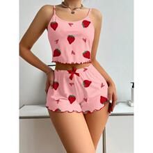 L 15133 Heart Print Loungewear Set ����ӡ���Ҿӷ���װ