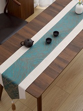 ✅桌旗轻奢现代茶几餐桌长条桌布床旗床尾巾新年茶桌垫茶台茶