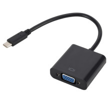 Type转VGA转换器USB3.1投屏线高清视频转接线USB C to vga连接线