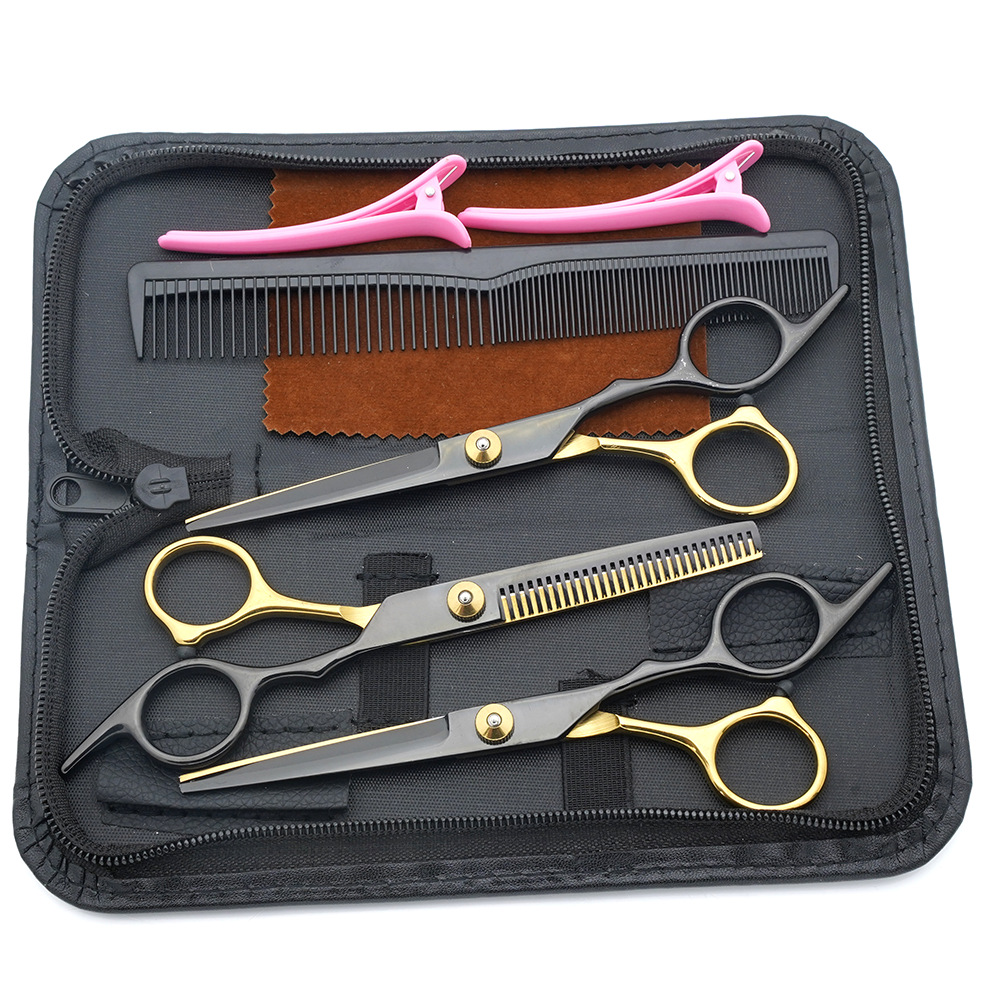 Estilista profesional, tijeras de corte de pelo, corte de pelo, corte de pelo, corte de pelo, corte de dientes fino, juego de corte de belleza con flequillo especial para peluquero