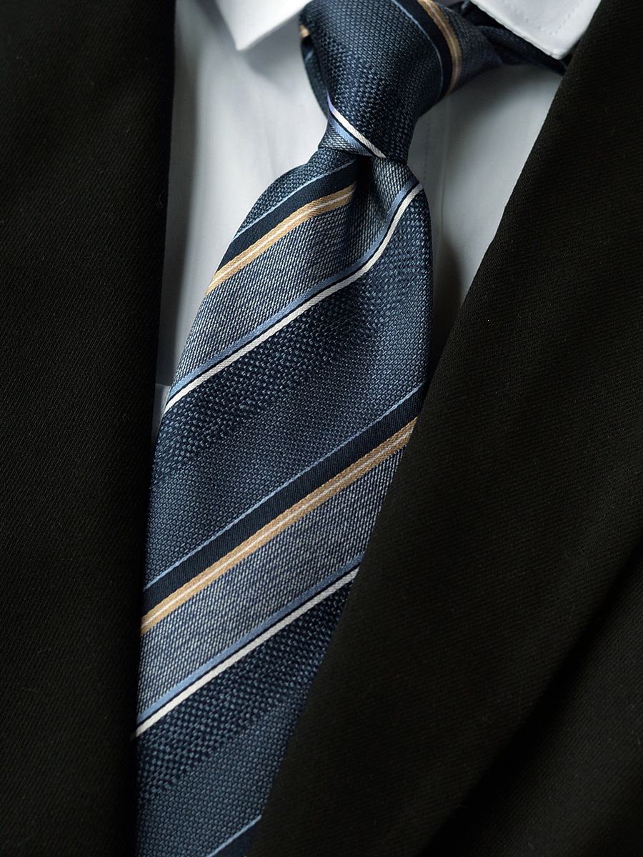 Corbata de seda de alta calidad, ropa formal de hombre, moda casual, estilo coreano, novio profesional, matrimonio, gris retro británico image 19