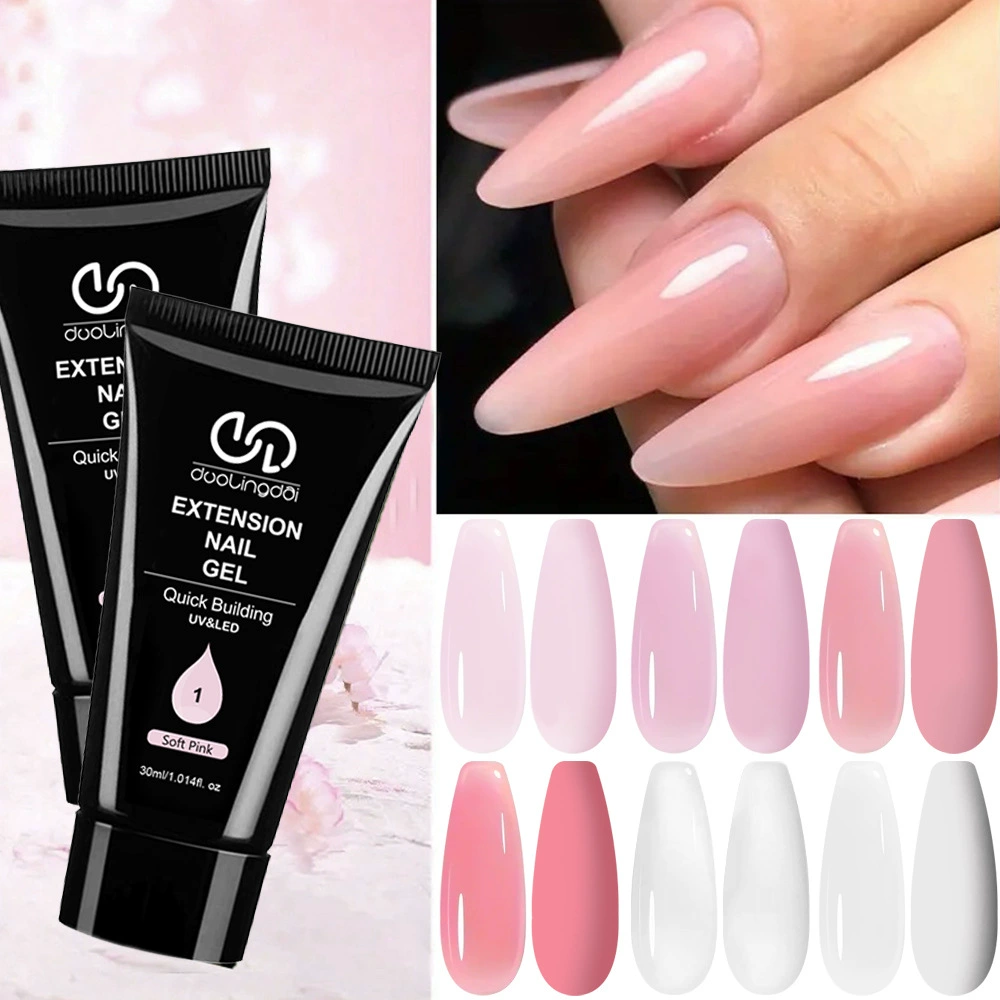 Клей для наращивания ногтей Duolingdai с кристаллами, 30 мл, фотополимерный клей, быстрый клей для наращивания ногтей, оптовая продажа через границу, в наличии