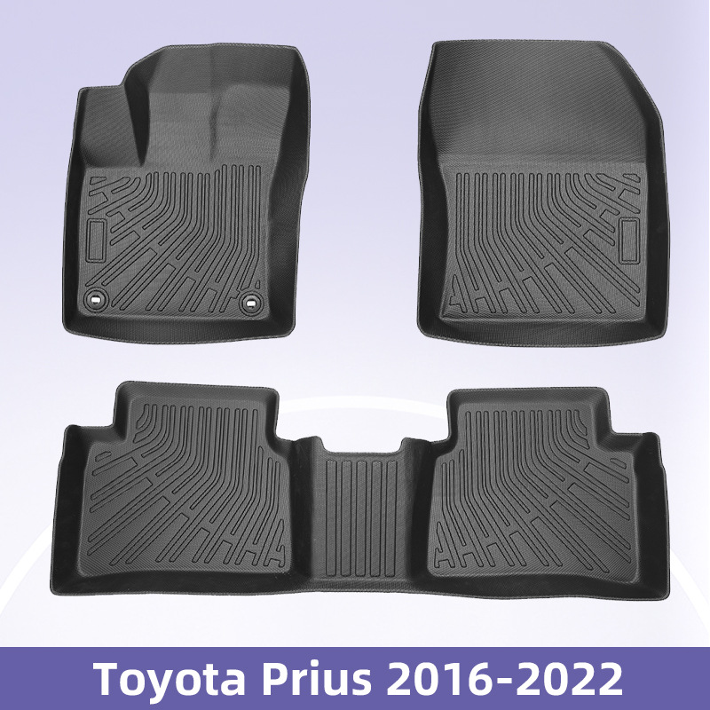 Para Toyota Prius 2016 - 2022 3D todo el tiempo TPE cojín de pie de automóvil cojín del maletero