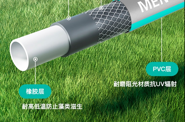Suitable for car washing, high-pressure water gun, household water hose, flexible hose, water gun nozzle, foam sprayer, and can be used to rinse and connect to a water tap