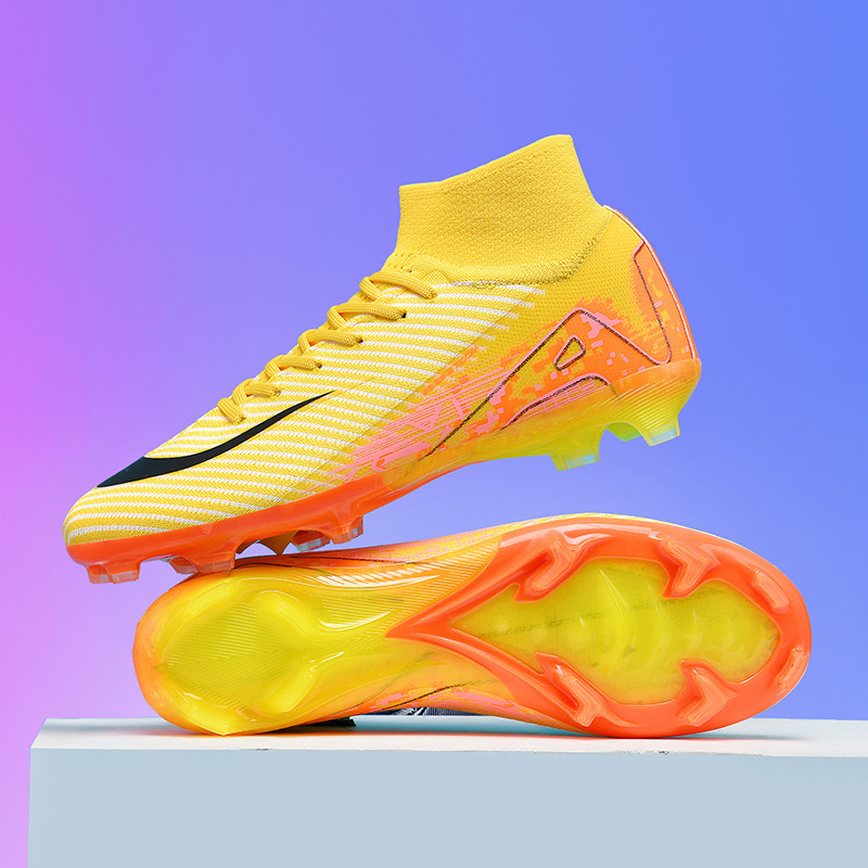 Cross-Border 2026 New Model Youth Soccer Shoes Student Turf Long Spike Men's Cleats Green Training Shoes Dropshipping