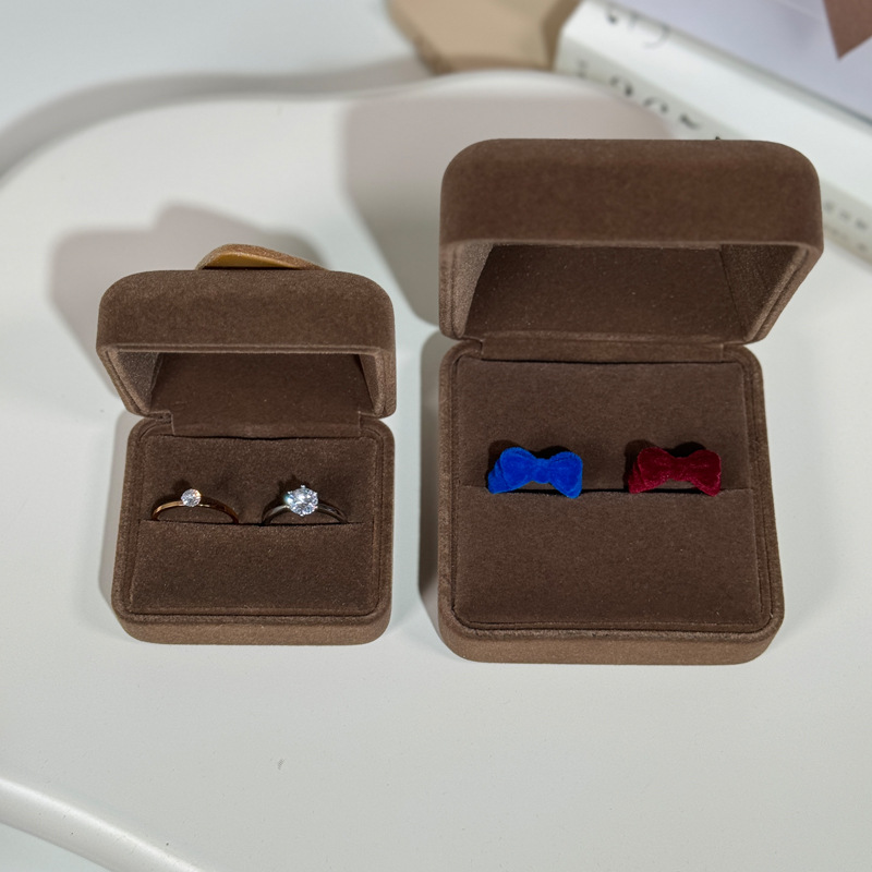 1 Pieza El Plastico Flocado Estilo Simple A Diario Forma De Corazón Joyeros display picture 11