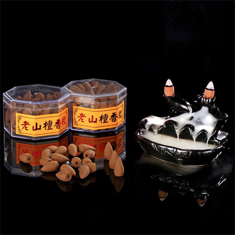 观烟倒流香粒罐装薰衣草沉檀艾果艾花香玫瑰流云塔香锥香塑盒香粒