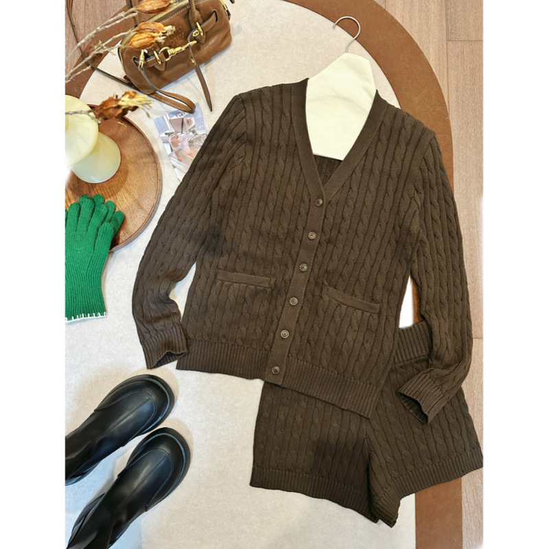 In Stock/Brave Home Base D 26S Rich Chocolate Beauty Pure Cotton Knitted Set In Stock/Brave Home Base D 26S Rich Chocolate Beauty Pure Cotton Knitted Set