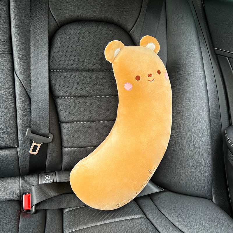 Katong – Seat belt shoulder pad Pad Seatbelt - brown-bear-shoulder-pad-2050cm