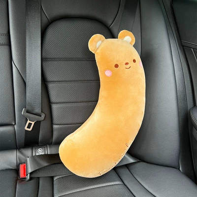 Seat belt shoulder pad anti-collar multifunctional cartoon cute car - brown-bear-shoulder-pad-20-50cm